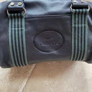Lacoste leather bucket bag